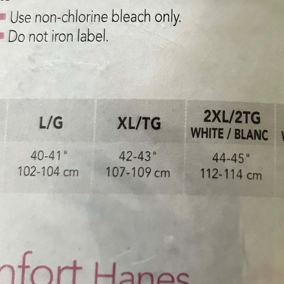 6 BRIEFS, 100% COTTON NUDE/3 BLACK/2 PINK, SIZE 2X, HANES, SEALED IN ORIGINAL - Picture 5 of 6